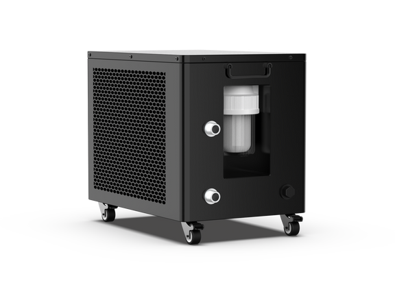 1.0/1.5HP all-in-one smart therapy chiller for ice bath recovery cold plunge pod 500L PRO — product setup view