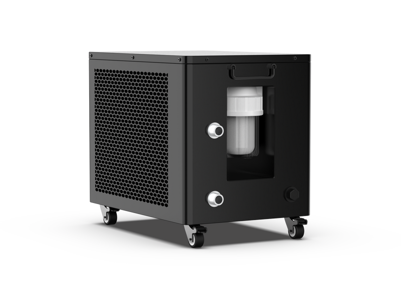 1.0/1.5HP all-in-one smart therapy chiller for ice bath recovery cold plunge pod 500L PRO — product setup view