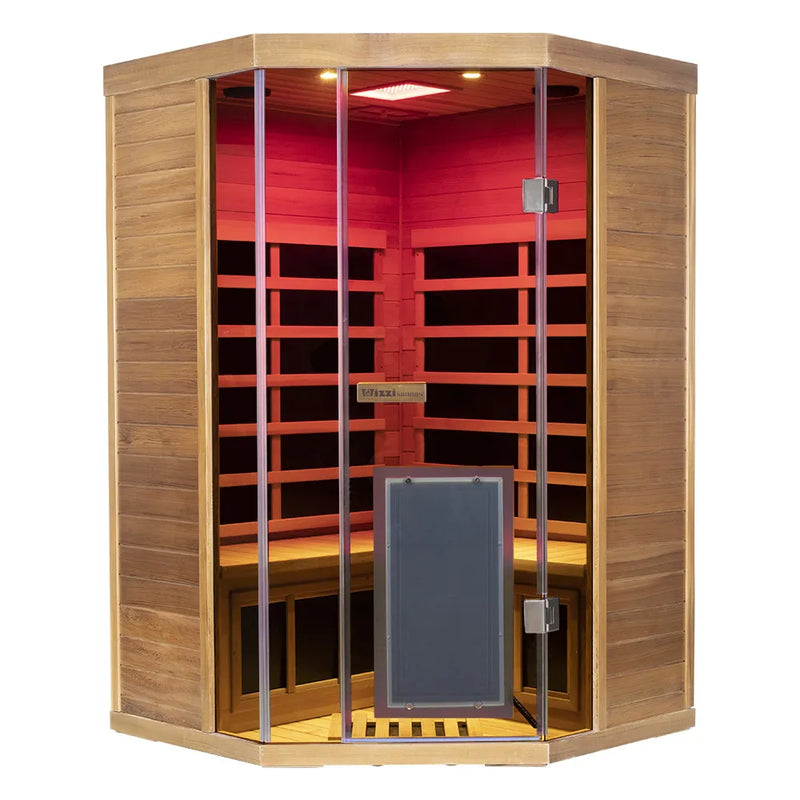 Wizzisaunas S07 2-3 Person Full Spectrum Infrared Sauna low EMF HEMLOCK WOOD | product photo 28 | Legacy & Longevity Co.