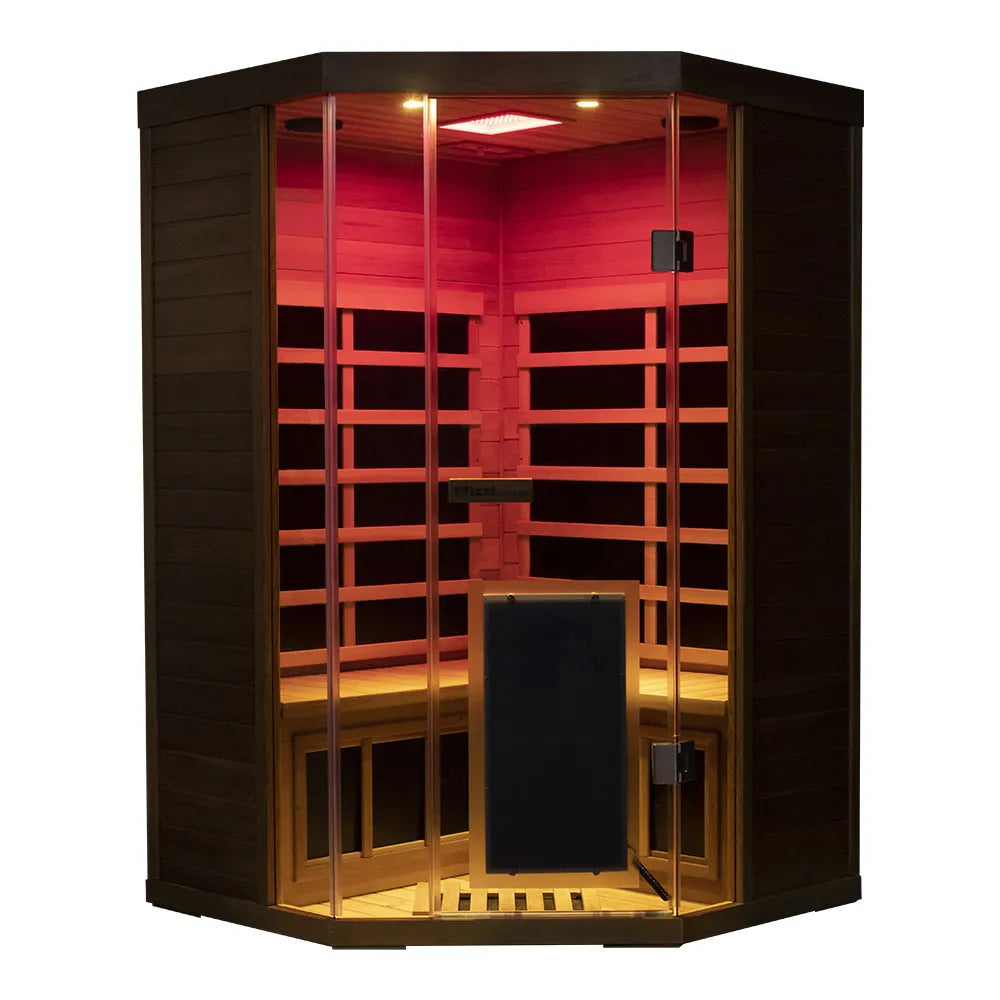 Wizzisaunas S07 2-3 Person Full Spectrum Infrared Sauna low EMF HEMLOCK WOOD | product photo 25 | Legacy & Longevity Co.