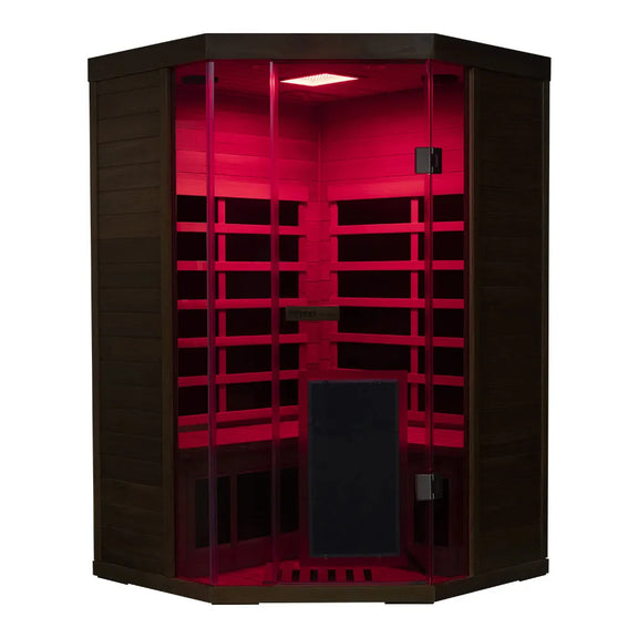 Wizzisaunas S07 2-3 Person Full Spectrum Infrared Sauna low EMF HEMLOCK WOOD | product photo 4 | Legacy & Longevity Co.