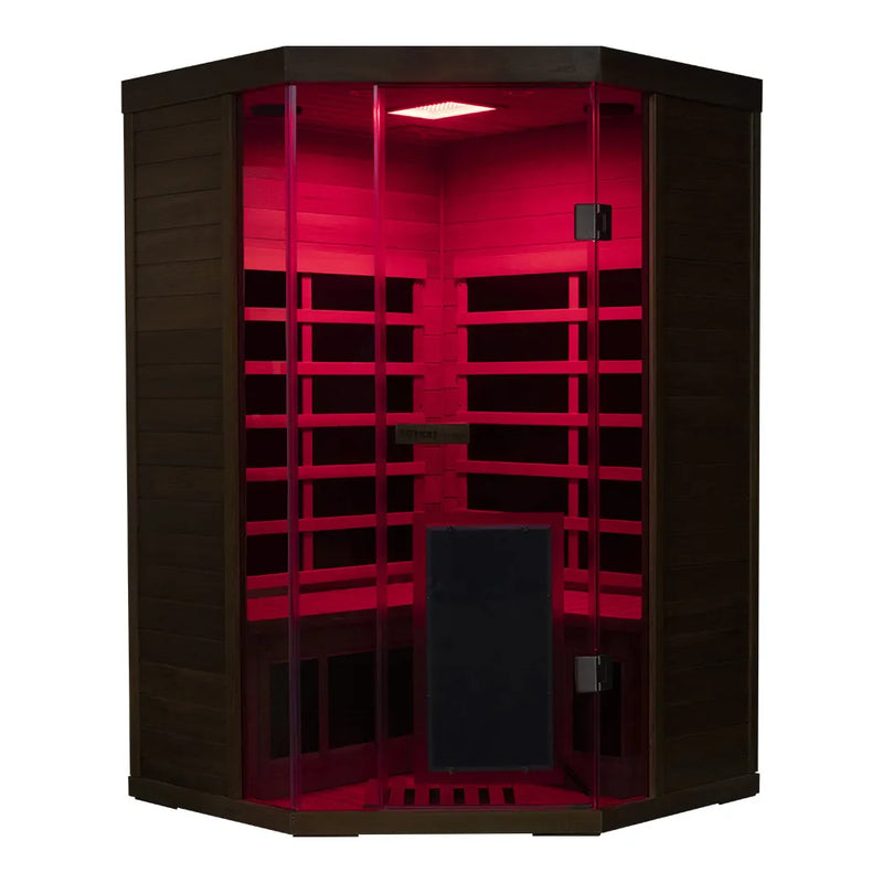 Wizzisaunas S07 2-3 Person Full Spectrum Infrared Sauna low EMF HEMLOCK WOOD | product photo 4 | Legacy & Longevity Co.