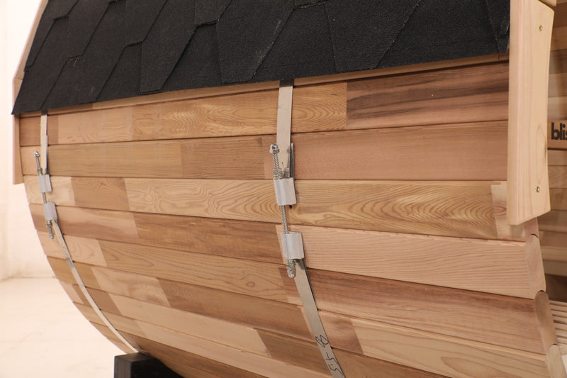 Blisspod Prague Canadian Red Cedar Outdoor Steam Barell Sauna — product image