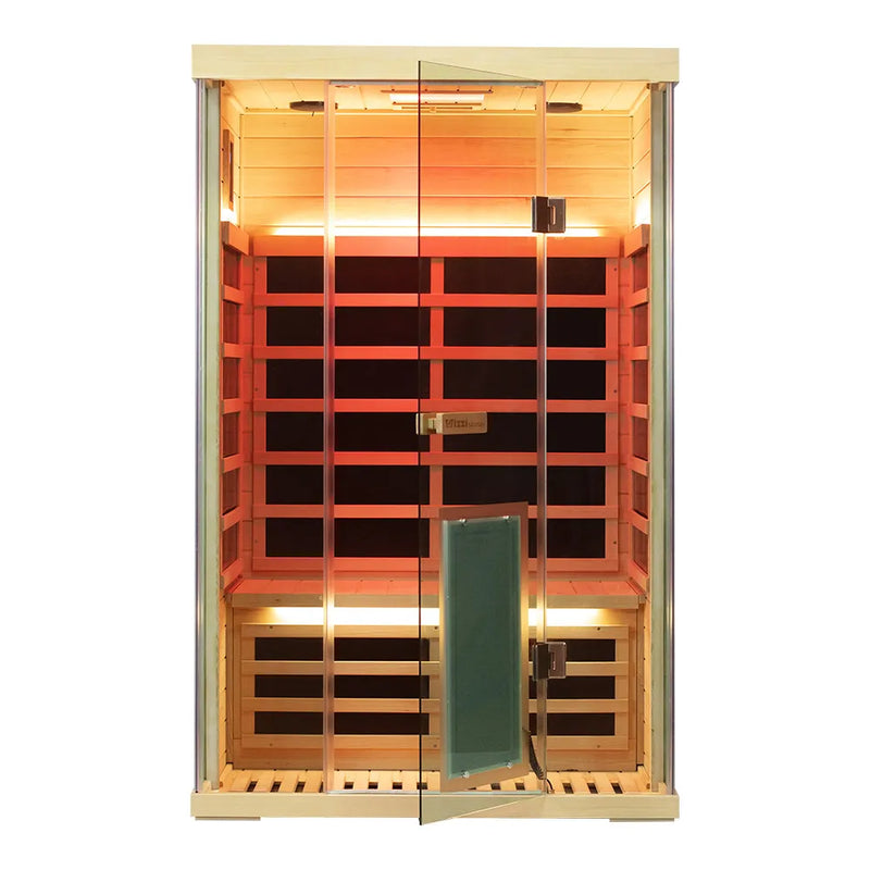 Wizzisaunas S02 2 Person Full Spectrum Infrared Sauna Low EMF RED CEDAR WOOD | product photo 19 | Legacy & Longevity Co.