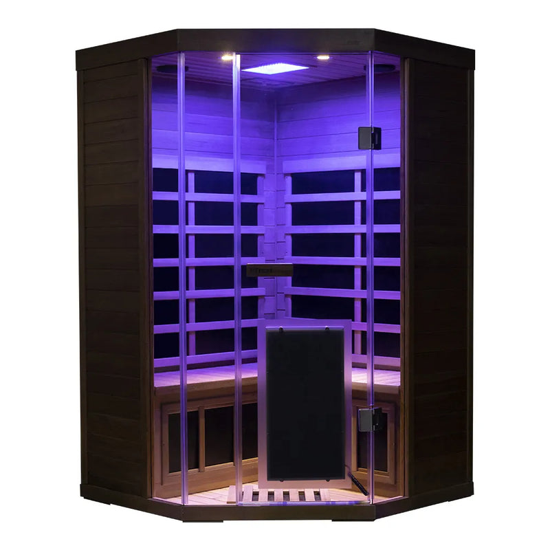 Wizzisaunas S07 2-3 Person Full Spectrum Infrared Sauna low EMF HEMLOCK WOOD | product photo 24 | Legacy & Longevity Co.