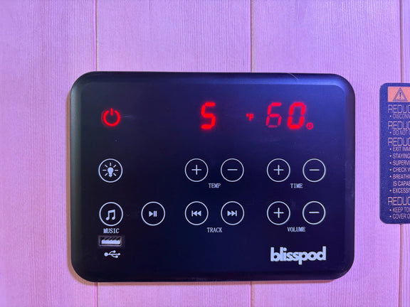 Blisspod | Milano | Full Spectrum Sauna Canadian Hemlock Ultra Low EMF | 6 Far Infrared & Red Glass Heater & Chromotherapy | 2 Person — product image