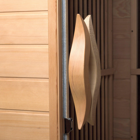 2-Person Carbon Infrared Sauna - Canadian Hemlock Wooden Sauna - 1700 Watts | product photo 6 | Legacy & Longevity Co.