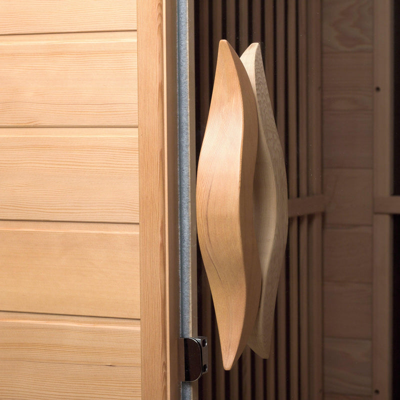 2-Person Carbon Infrared Sauna - Canadian Hemlock Wooden Sauna - 1700 Watts | product photo 6 | Legacy & Longevity Co.