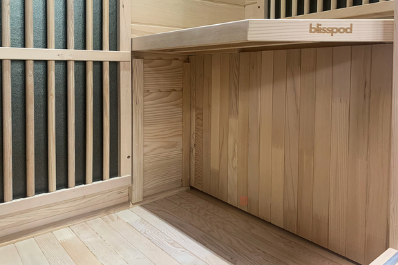 Blisspod Vienna Series far infrared 1 person Sauna | 72.8"H x 35.4"W x 25.6"D | — product image