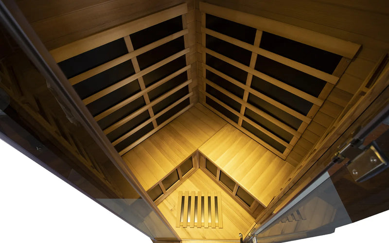Wizzisaunas S07 2-3 Person Full Spectrum Infrared Sauna low EMF HEMLOCK WOOD | product photo 18 | Legacy & Longevity Co.