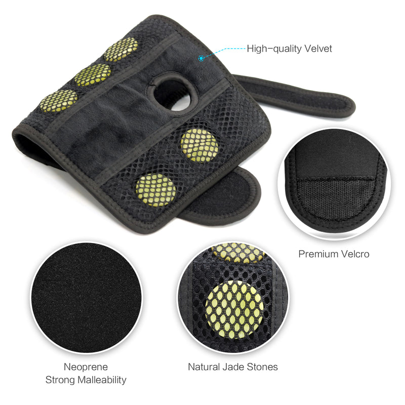UTK Tech Jade Stone enhanced red light wrist heating pad (Right Hand) — product image