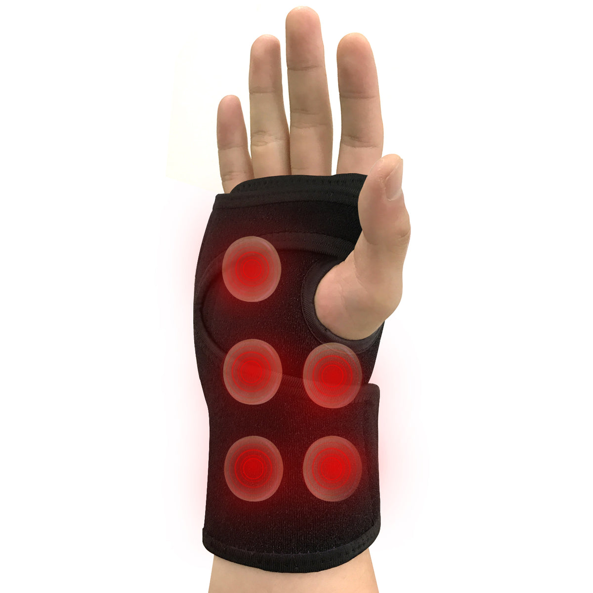 UTK Tech Jade Stone enhanced red light wrist heating pad (Left Hand) — product image
