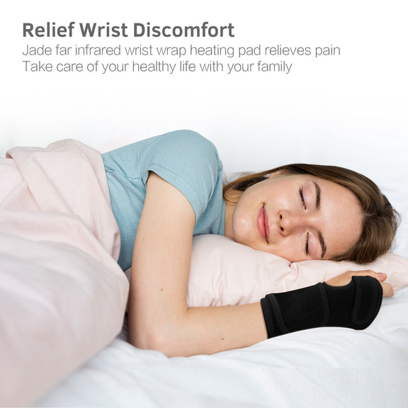 UTK Tech Jade Stone enhanced red light wrist heating pad (Right Hand) — product image