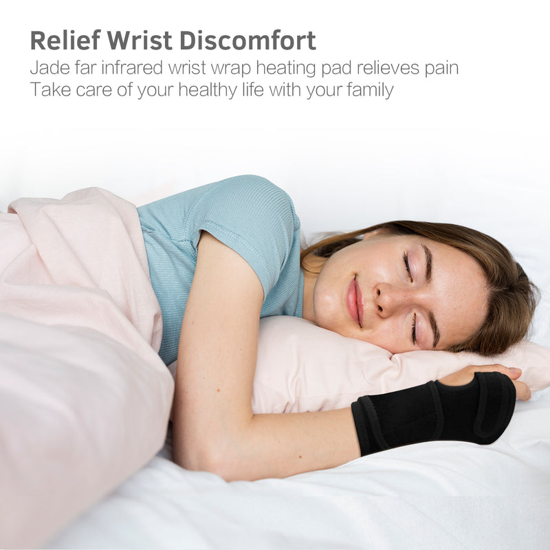 UTK Tech Jade Stone enhanced red light wrist heating pad (Right Hand) — product image
