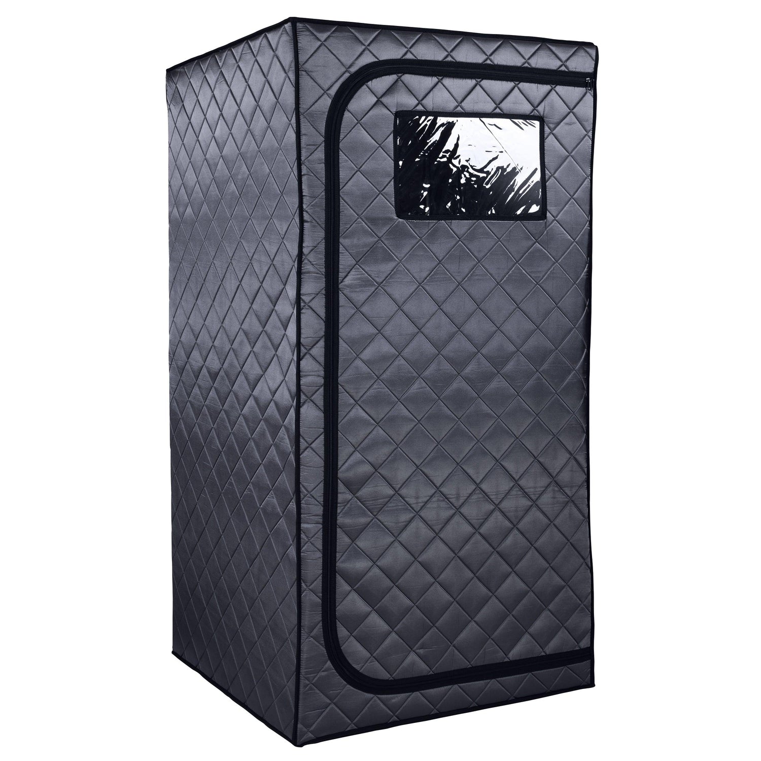 Durasage Portable Full Size Infrared Sauna for at Home | Ultra Low EMF Infrared Panels | LED Lighting, Heating Foot Pad and Portable Chair (1-Person) — front view