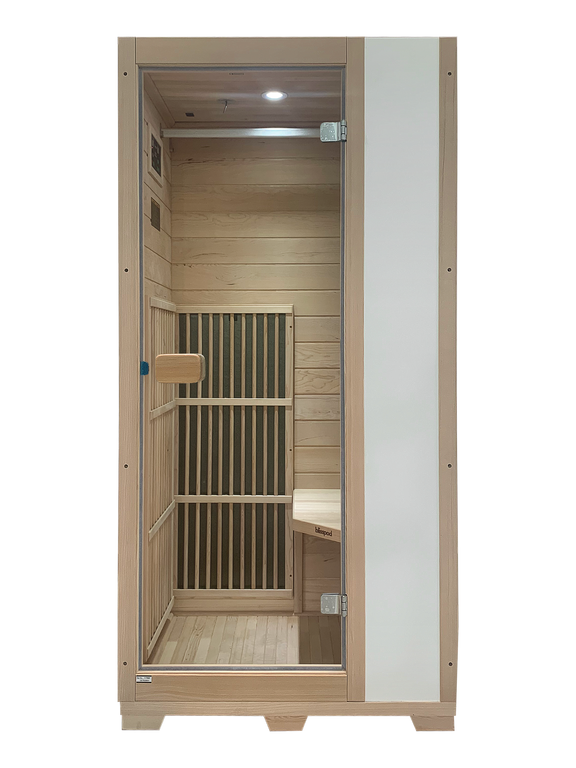 Blisspod Vienna Series far infrared 1 person Sauna | 72.8"H x 35.4"W x 25.6"D | — product image