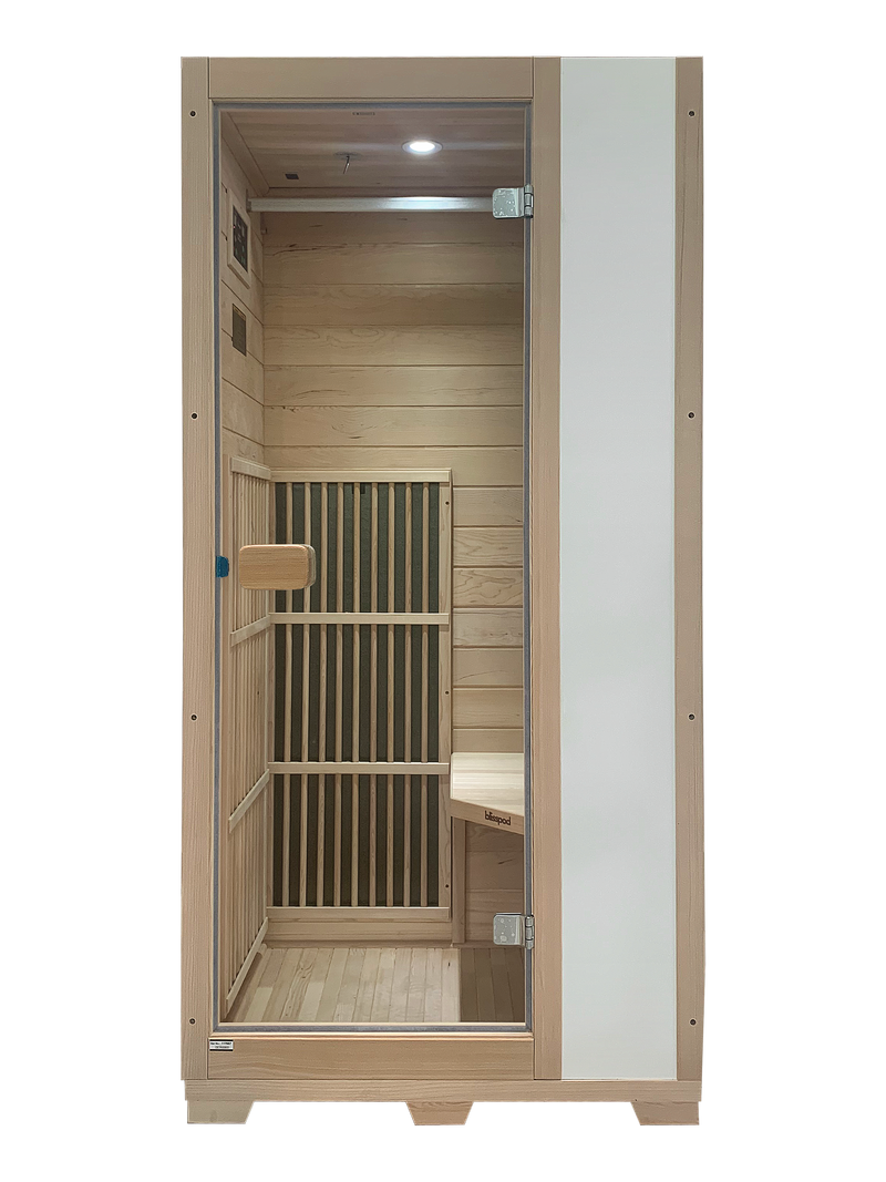 Blisspod Vienna Series far infrared 1 person Sauna | 72.8"H x 35.4"W x 25.6"D | — product image
