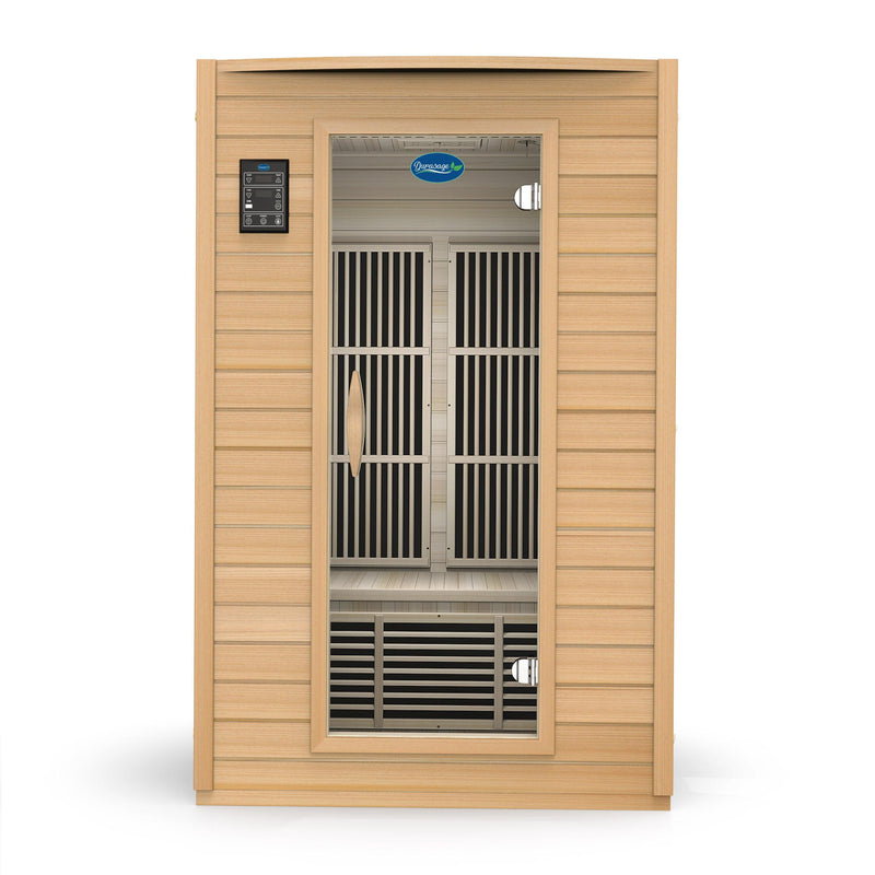 2-Person Carbon Infrared Sauna - Canadian Hemlock Wooden Sauna - 1700 Watts | product photo 2 | Legacy & Longevity Co.