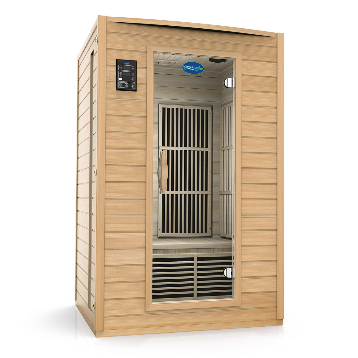 2-Person Carbon Infrared Sauna - Canadian Hemlock Wooden Sauna - 1700 Watts | product photo 3 | Legacy & Longevity Co.
