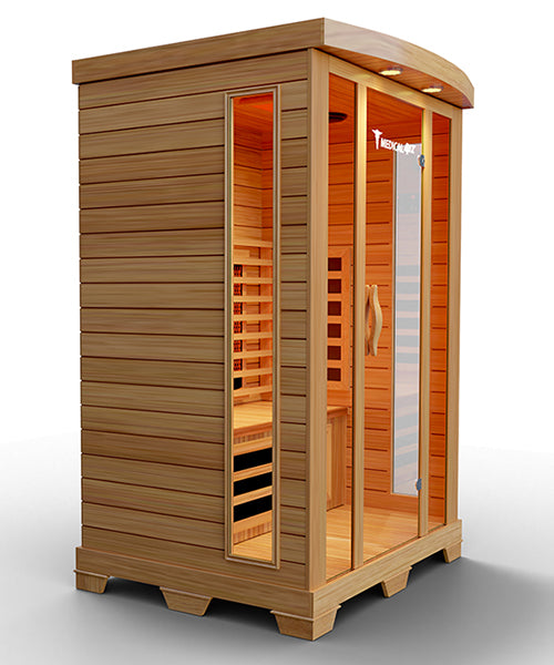 2 Person Home Full Spectrum Infrared Sauna | Medical 4™ — side view