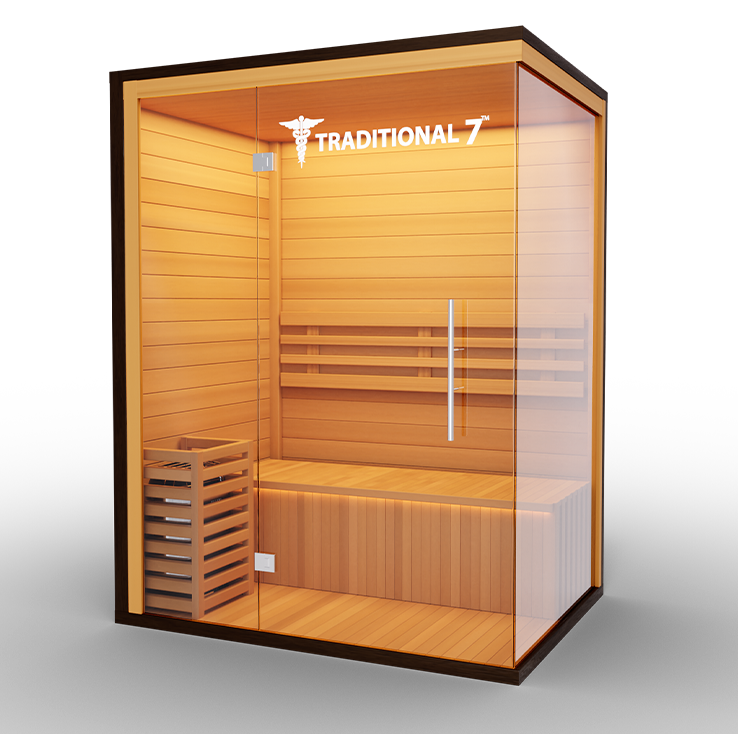 3 Person Home Steam Sauna | Traditional 7™ — lifestyle view