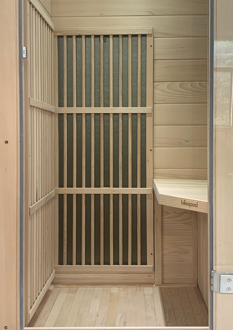 Blisspod Vienna Series far infrared 1 person Sauna | 72.8"H x 35.4"W x 25.6"D | — product image