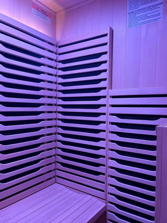 Blisspod | Milano | Full Spectrum Sauna Canadian Hemlock Ultra Low EMF | 6 Far Infrared & Red Glass Heater & Chromotherapy | 2 Person — product image