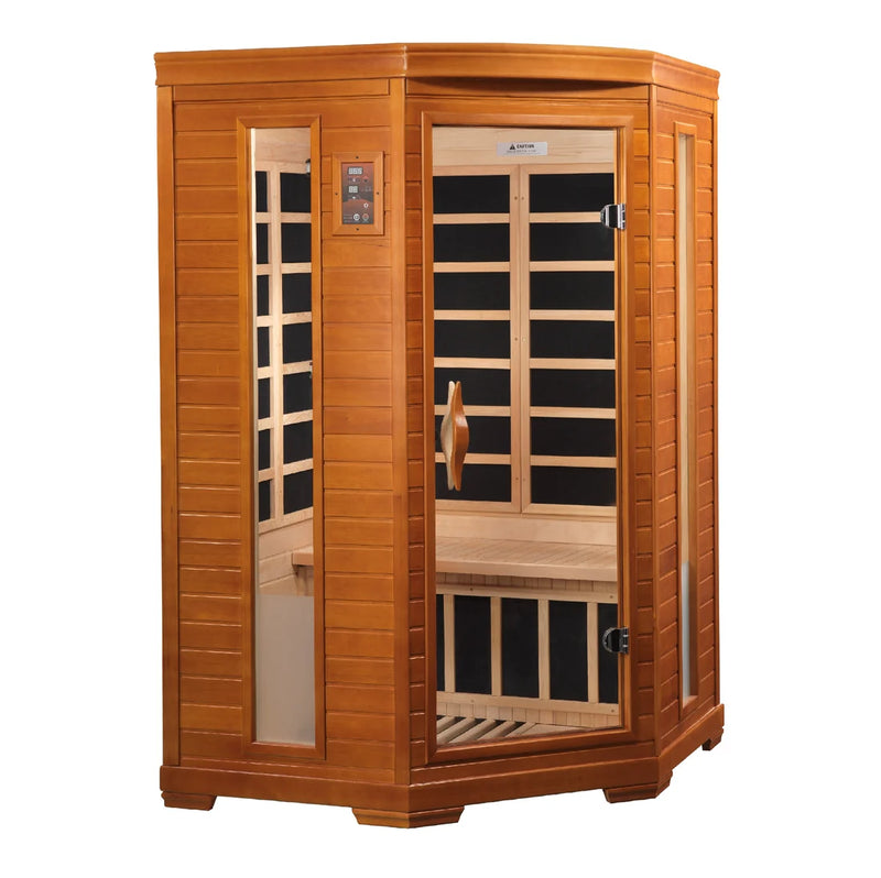 Dynamic "Heming" 2 Person Ultra Low EMF Far IR Corner Sauna *SHIPS FREE*