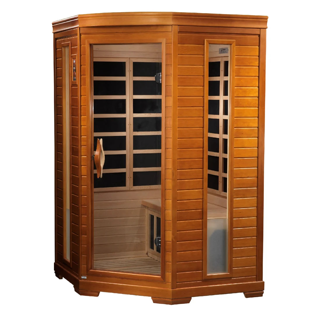 Dynamic "Heming" 2 Person Ultra Low EMF Far IR Corner Sauna *SHIPS FREE*