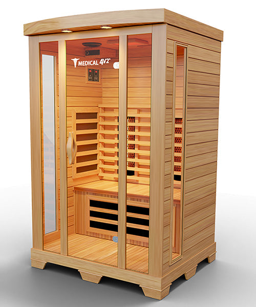 2 Person Home Full Spectrum Infrared Sauna | Medical 4™ — product setup view