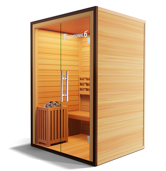 2 Person Home Stream Sauna | Traditional 6™ — lifestyle view