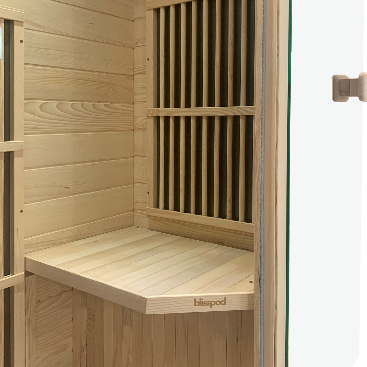 Blisspod Vienna Series far infrared 1 person Sauna | 72.8"H x 35.4"W x 25.6"D | — product image