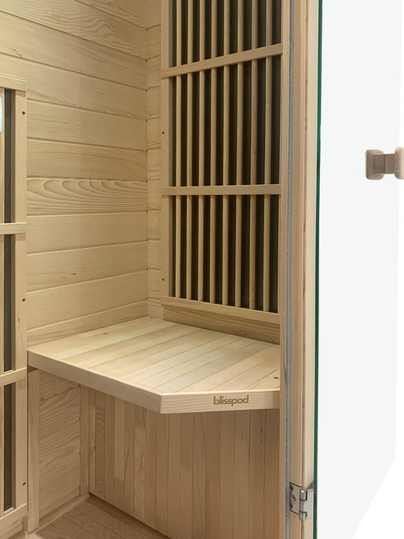 Blisspod Vienna Series far infrared 1 person Sauna | 72.8"H x 35.4"W x 25.6"D | — product image