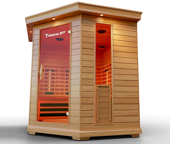 6 Person Indoor Infrared Full Spectrum Sauna | Medical 6 Plus™ — side view
