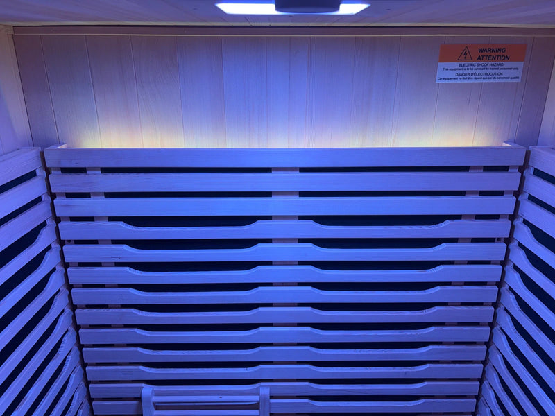 Blisspod | Milano | Full Spectrum Sauna Canadian Hemlock Ultra Low EMF | 6 Far Infrared & Red Glass Heater & Chromotherapy | 2 Person — product image