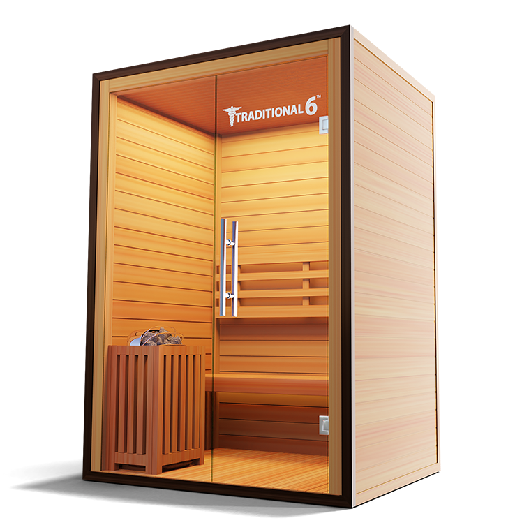 2 Person Home Stream Sauna | Traditional 6™ — front view