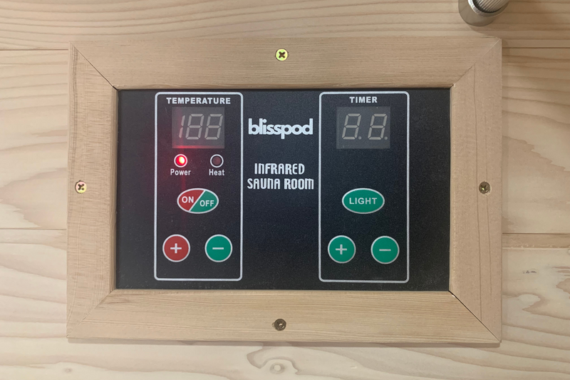 Blisspod Vienna Series far infrared 1 person Sauna | 72.8"H x 35.4"W x 25.6"D | — product image