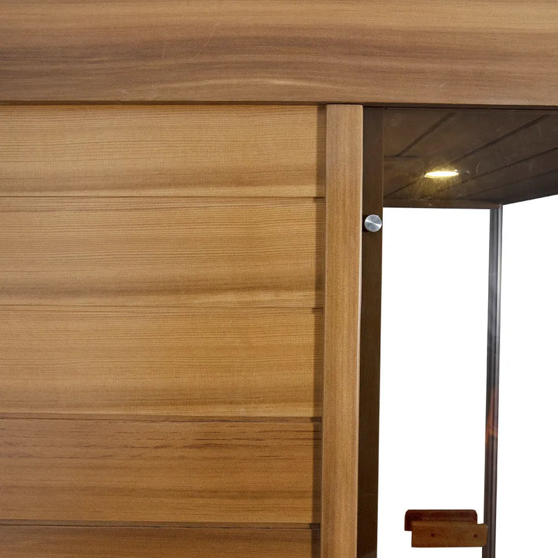 Wizzisaunas 909MX Full Spectrum Infrared Sauna 1 Person - HEMLOCK WOOD FINISH — product image