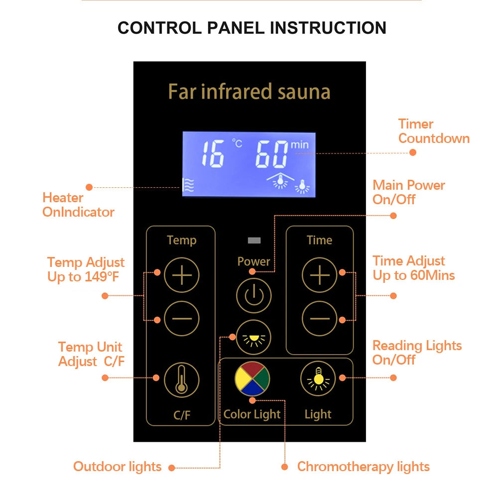 Wizzisaunas 909MX Full Spectrum Infrared Sauna 1 Person - HEMLOCK WOOD FINISH — product image