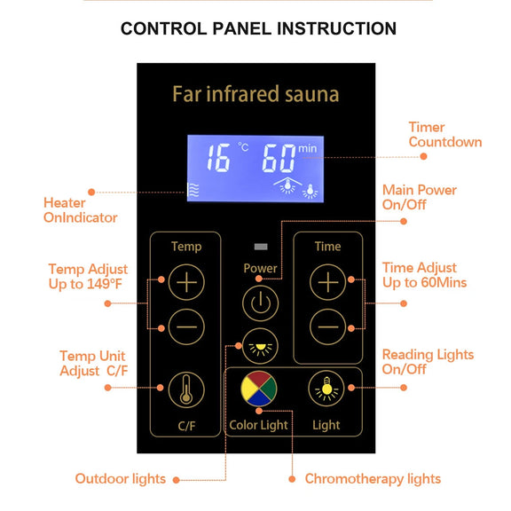 Wizzisaunas 909MX Full Spectrum Infrared Sauna 1 Person - HEMLOCK WOOD FINISH — product image
