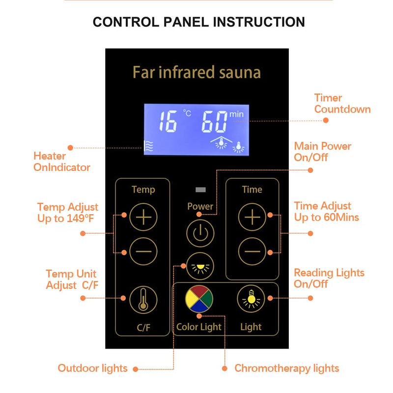 Wizzisaunas 909MX Full Spectrum Infrared Sauna 1 Person - HEMLOCK WOOD FINISH — product image