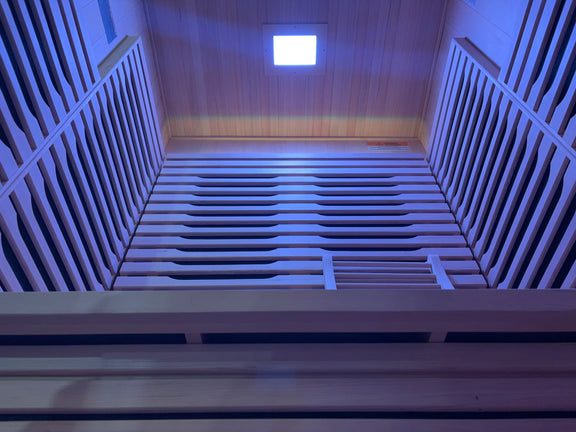 Blisspod | Milano | Full Spectrum Sauna Canadian Hemlock Ultra Low EMF | 6 Far Infrared & Red Glass Heater & Chromotherapy | 2 Person — product image