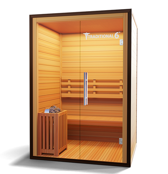 2 Person Home Stream Sauna | Traditional 6™ — side view