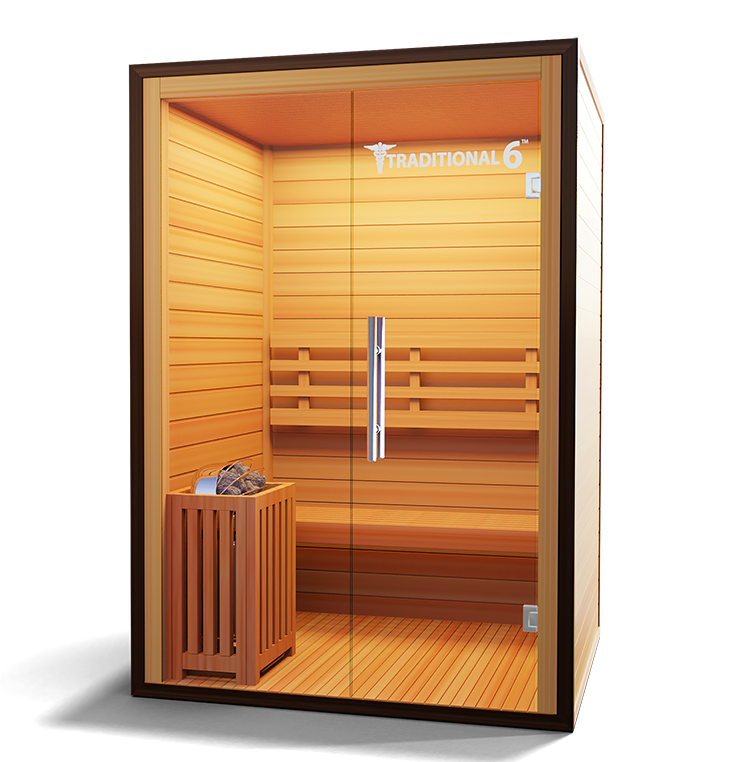 2 Person Home Stream Sauna | Traditional 6™ — side view