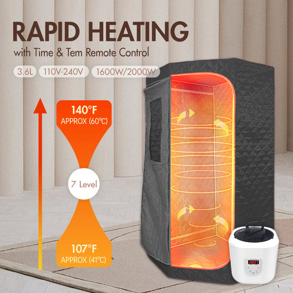 Blisspod Portable Personal Full Body 60 Min Rapid Steam Sauna — product image