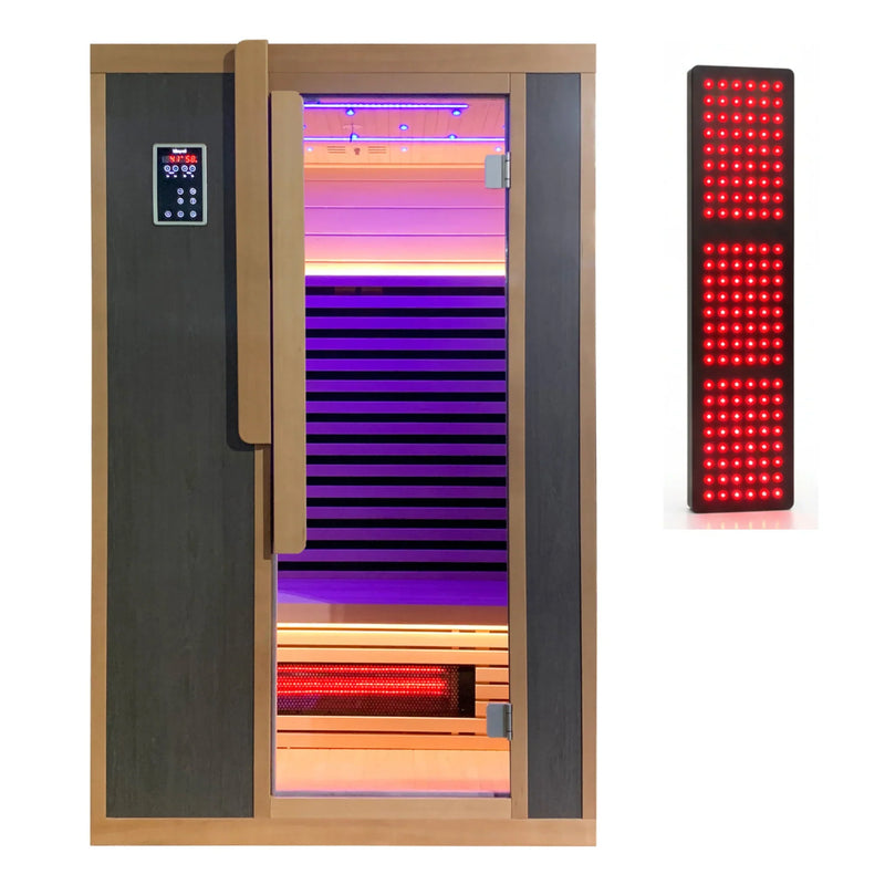 Blisspod Bergen Full Spectrum Ultimate Indoor 2 person Sauna with RLT — front view