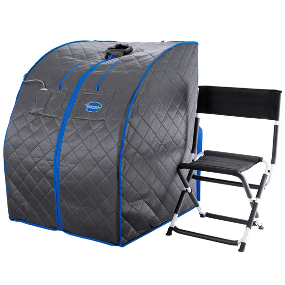 Personal Portable Infrared Sauna with Premium Chair, 30 Minute Timer, with Negative | product photo | Legacy & Longevity Co.