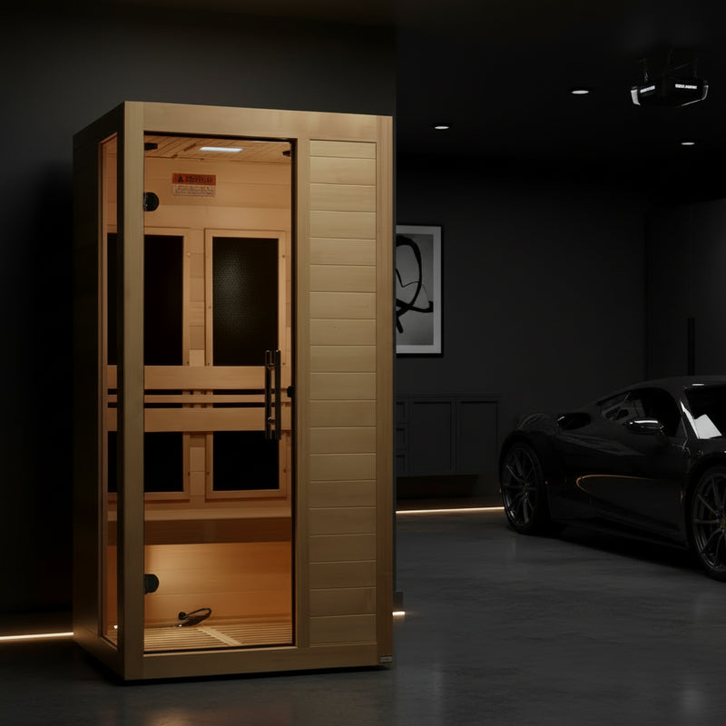***New 2026 Model*** Dynamic "Veneto" 1-2 Person Low EMF FAR IR Sauna *SHIPS FREE*