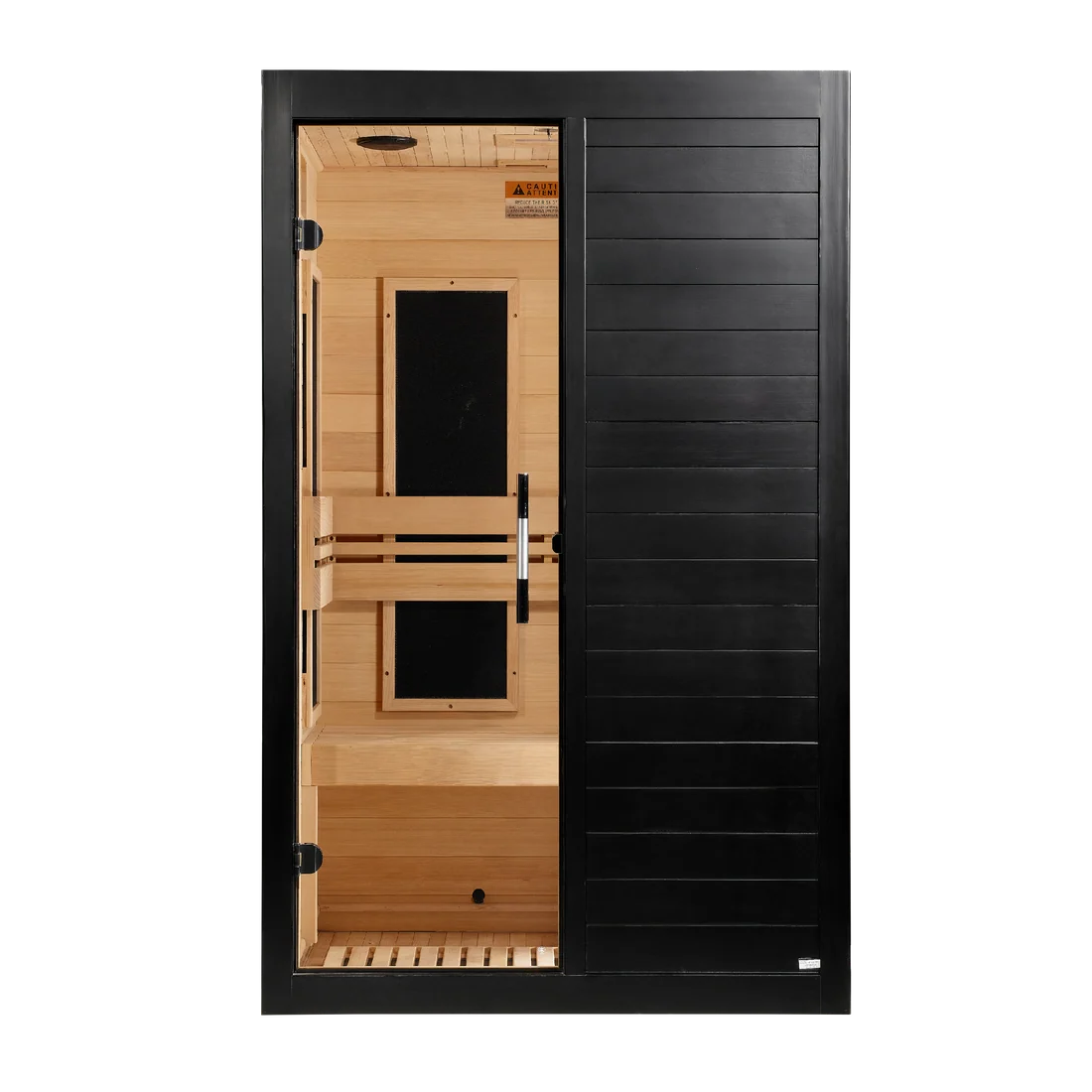 ***New 2026 Model*** Dynamic "Lucca" Black Finish 2 Person Ultra Low EMF FAR IR Sauna *SHIPS FREE*