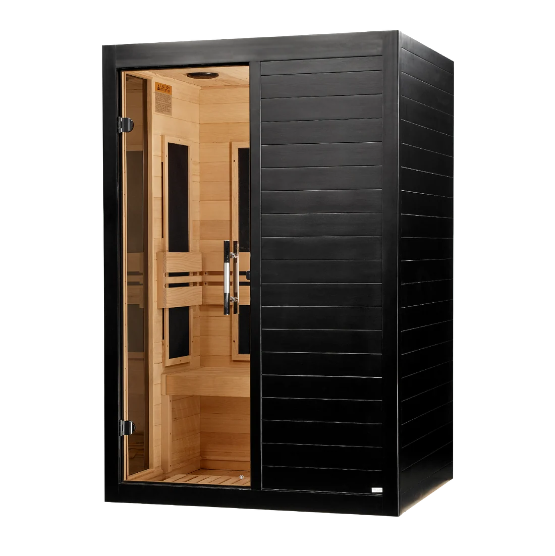 ***New 2026 Model*** Dynamic "Lucca" Black Finish 2 Person Ultra Low EMF FAR IR Sauna *SHIPS FREE*